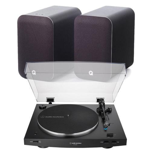 Audio-Technica LP3XBT Automatic Turntable + Q Acoustics M20 Active Bluetooth Speakers