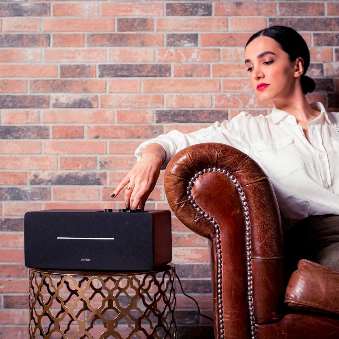 Audio-Technica LP60X Turntable + Edifier D12 Active Bluetooth Speaker