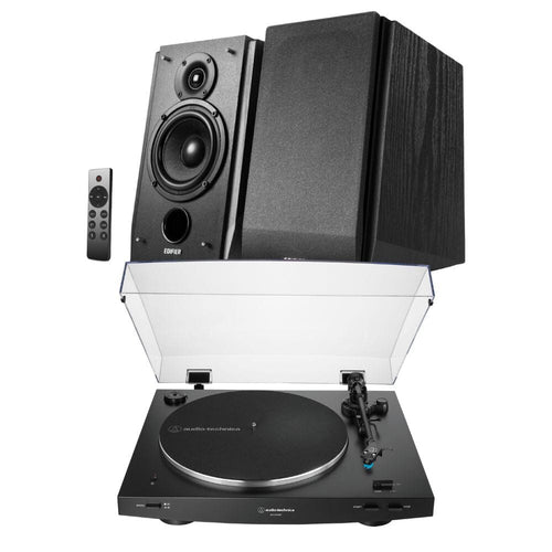 Audio-Technica LP3XBT Bluetooth Turntable + Edifier R1855DB Active Bluetooth Speakers